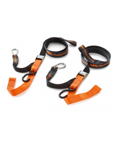 SOFT TIE DOWNS WHITH HOOKS